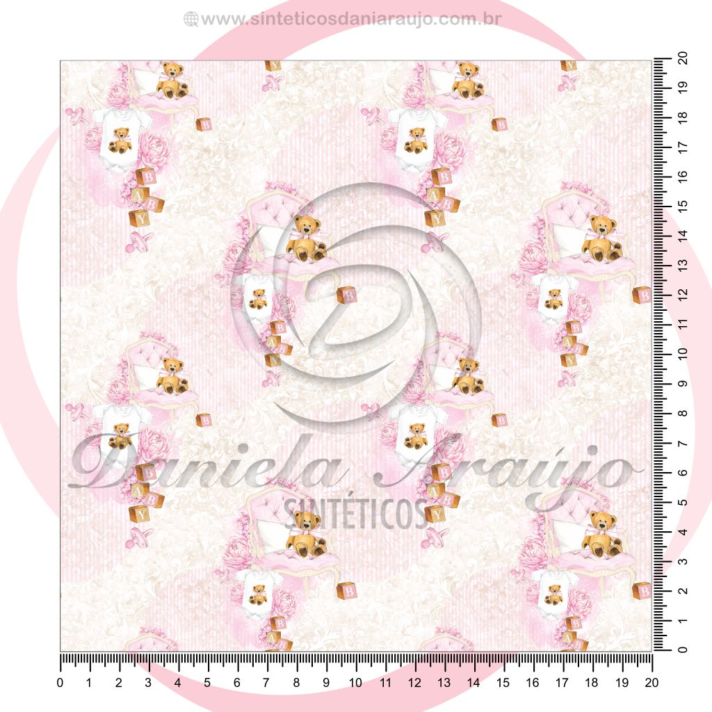 TEDDY LUXO ROSA - 58043- 1