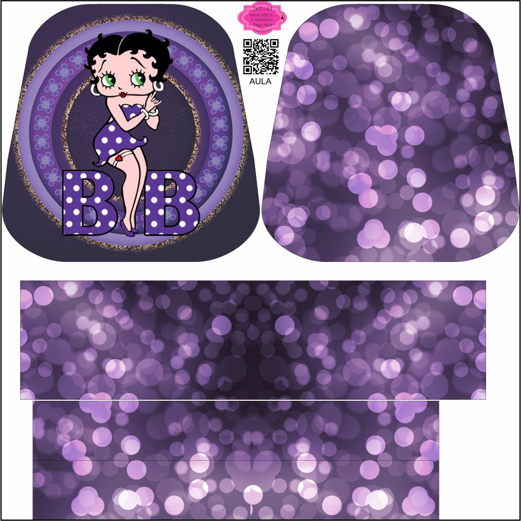 267 - 44 MOCHILA LARISSA CJ B MOCHILA LARISSA - 267-44 - Imagem 1