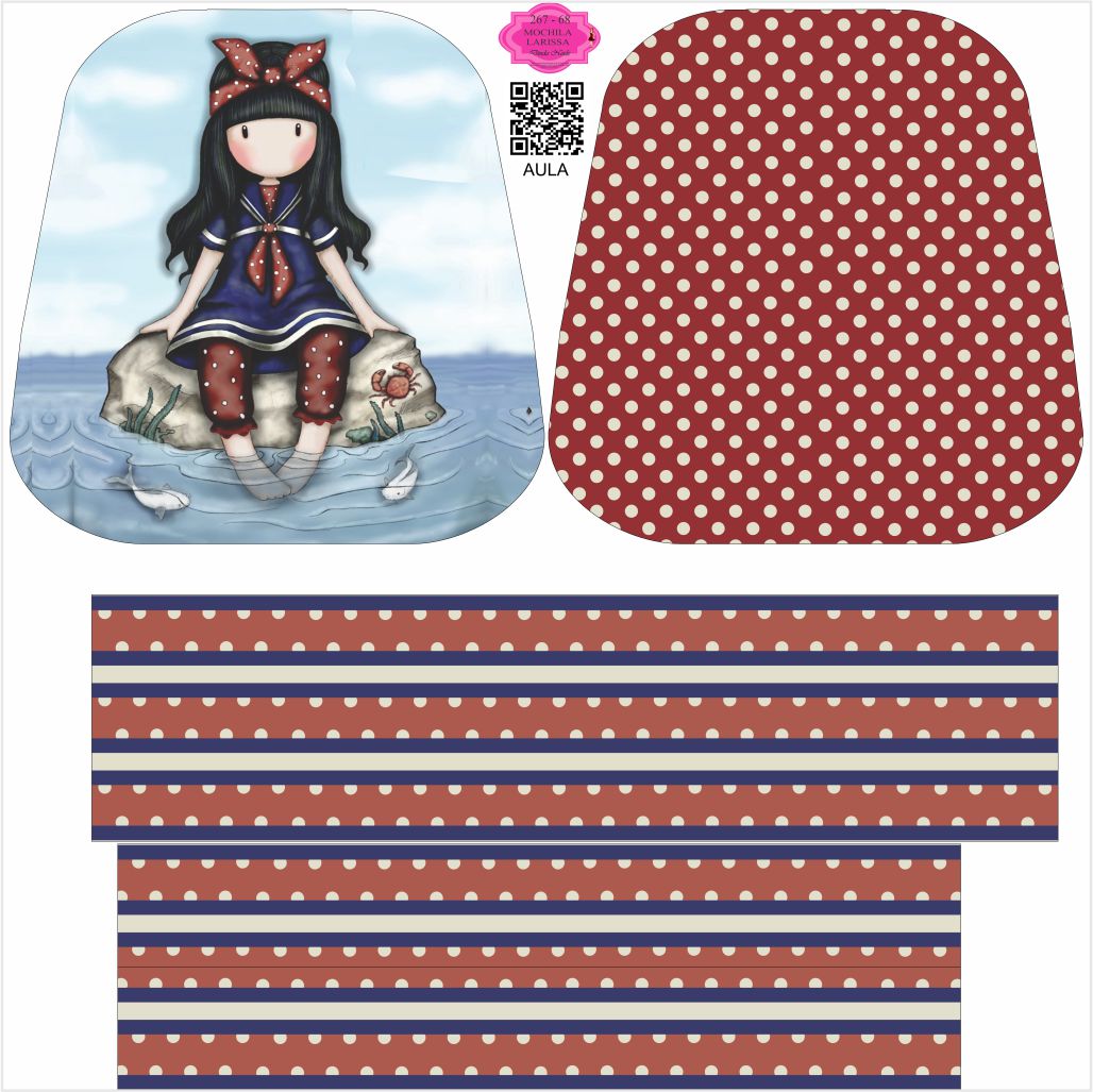 267 - 68 MOCHILA LARISSA CJ B MOCHILA LARISSA - 267-68 - Imagem 1