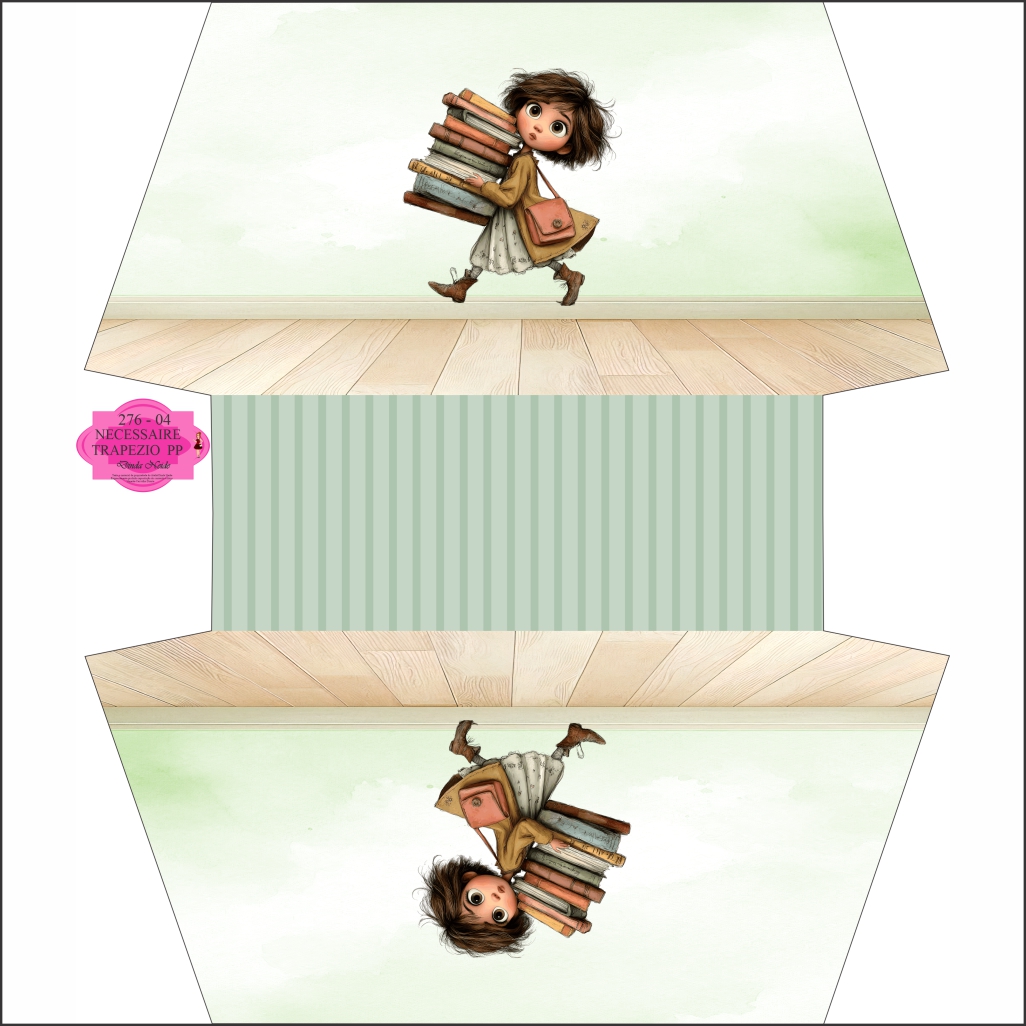 276 - 04 NECESSAIRE TRAPEZIO PP 276 - 04 NECESSAIRE TRAPEZIO PP - Imagem 1