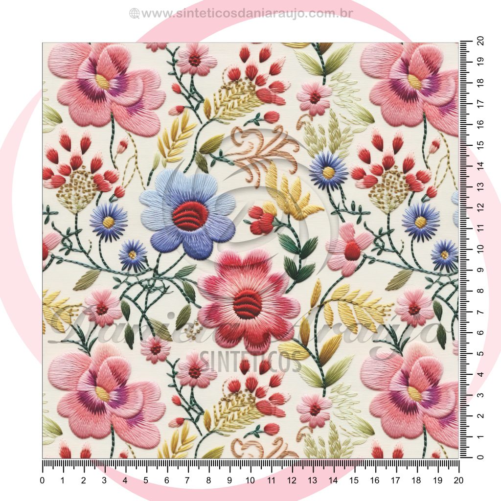 FLORAL BORDADO #1 20163 - 1