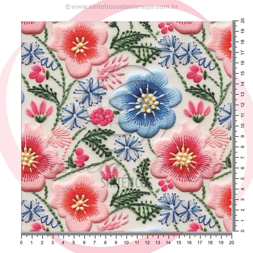 FLORAL BORDADO #1 20169 - 1