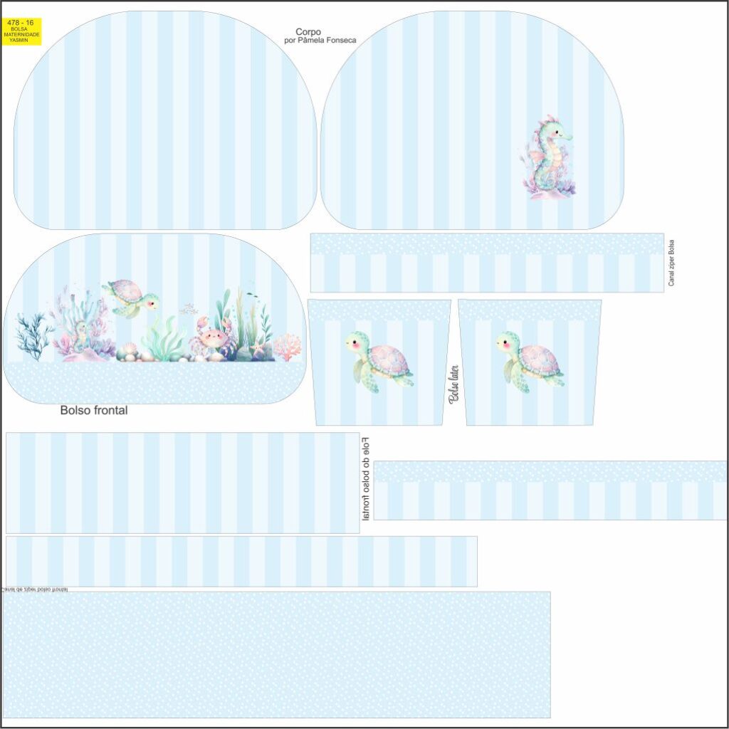 BOLSA MATERNIDADE YASMIN 478-16